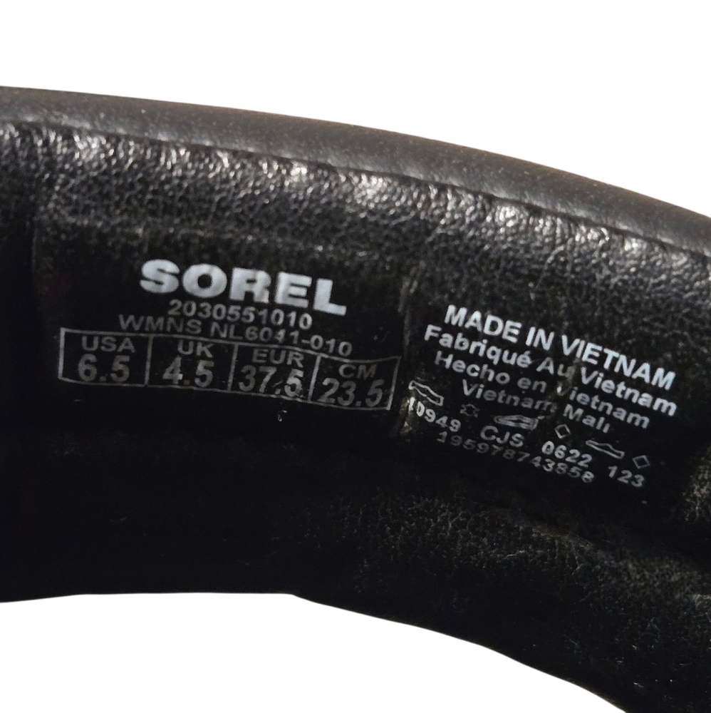 Sorel Black Dual-Strap Slide Sandals - Picture 4 of 4